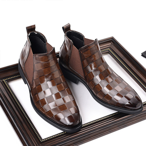 Botas Chelsea Impermeables Clásicas Italianas de Alta Calidad para Hombre, Zapatos Casuales de Cuero PU para Invierno - Product Image 5