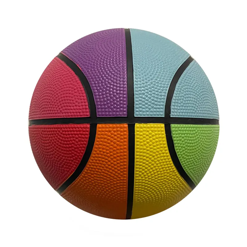 Ballon de basket-ball en caoutchouc intérieur extérieur avec logo design personnalisé ballon de basket de bonne qualité pour adulte et enfant