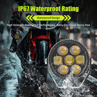 4D 70W LED Work Light Spot Beam Driving Fog Lamp pour moto SUV ATV UTV Truck Compatible avec BMW R1200GS R1250GS F800 F850