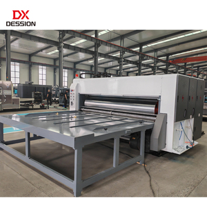 เครื่องพิมพ์กึ่งอัตโนมัติ เครื่องทำกล่องกระดาษ เครื่องพิมพ์เฟล็กโซ 3 สี เครื่องตัดและทำร่อง - Product Image 4