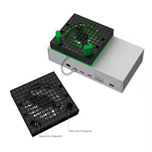 Ventilateur <span class=keywords><strong>de</strong></span> refroidissement supérieur TYX-3606 pour manette Xbox Series S avec support et 2 ports USB pour la recharge <span class=keywords><strong>de</strong></span> la batterie - Product Image 3