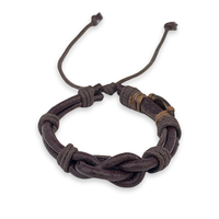 NFC classique noix de coco Bracelet cuir boucle magnétique 13.56MHZ RFID contrôle d'accès Bracelet réglable OEM/ODM NFC cadeaux