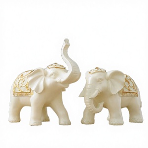 Figura Decorativa de Elefante Creativa en Resina, Ecológica, para Navidad, Escritorio, Hogar, Oficina, Sala de Estar, Entrada, Decoración de Exteriores - Product Image 2