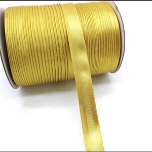 In satin Ống cán lurex Vàng duy nhất gấp thiên vị RÀNG BUỘC - Product Image 1