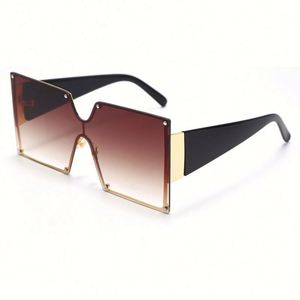 Lunettes de soleil tendance 2020 UV400, monture dégradée, lunettes de soleil carrées surdimensionnées pour femmes - Product Image 4