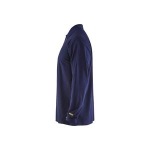 BLAKLADER - 337417418900S <b>Flame</b> resistant polo <b>shirt</b> Navy blue - EAN 7330509891124 <b>FLAME</b> RESISTANT WORKWEAR - Product Image 4