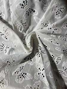 कपास/लिनन कशीदाकारी विदार चूने कपड़े के लिए बड़े फूल ब्राइडल महिलाओं के घर के खोखले कढ़ाई डिजाइन - Product Image 3