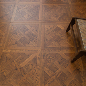Parquet Versailles en chêne brossé multicouche ISO9001, grade AB, finition UV, durable, 14 mm, 15 mm, 18 mm, imperméable, pour usage intérieur - Product Image 2