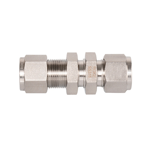 Bulkhead Fitting Fittings Bulkhead Bulkhead Fitting Bulkhead Union Fitting Stainless Steel Compression Double Ferrules Bulkhead Union Tube Fittings