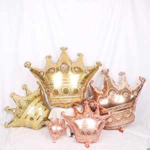 تاج ماسي من رقائق الألومنيوم بالونات عالية الجودة تاج الأميرة حفلة عيد ميلاد عيد ميلاد احتفال مشهد الديكور - Product Image 1
