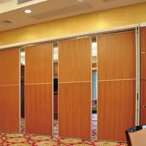 Telas de conferência de hotel & sala de escritório tipo e divisores eisdentiais dobráveis material de madeira escritório restaurante partição móvel