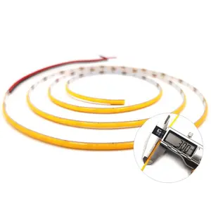 New Launched Custom IP20 12V 24V 10W 3000K 4000K 6000K CRI90 Super Slim 3mm 384leds Cob Led Flexible Strip Lights