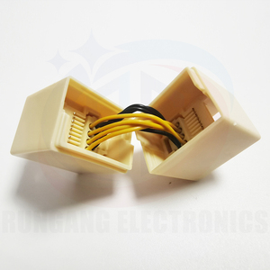 RG <span class=keywords><strong>RJ45</strong></span> Ethernet Network Cable <span class=keywords><strong>Adapter</strong></span> <span class=keywords><strong>10p10c</strong></span> nữ Inline Joiner Coupler nối thẳng pinout rj50 rj48 kết nối - Product Image 2