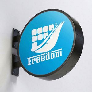 Custom 50cm Double-Sided <b>LED</b> Plastic Wall Mount Signage <b>Light</b> <b>Box</b> for Advertising - Product Image 4