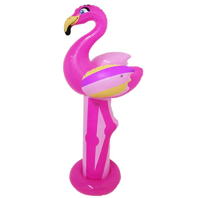 Aufblasbarer Flamingo Yard Sommers prinkler Wasserspiel zeug Aufblasbarer Ginormous Animal Yard Sprinkler im Freien für Kindergarten