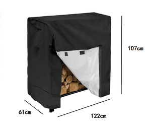 Couverture imperméable pour porte-bûches <span class=keywords><strong>de</strong></span> <span class=keywords><strong>bois</strong></span> <span class=keywords><strong>de</strong></span> <span class=keywords><strong>chauffage</strong></span> en tissu Oxford <span class=keywords><strong>de</strong></span> grande taille pour la <span class=keywords><strong>protection</strong></span> contre les intempéries - Product Image 6