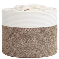 Panier de rangement surdimensionné en corde de coton de style européen pour linge sale, jouets de bébé et collations pour chambre à coucher