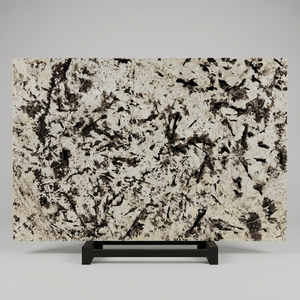 Dalle de marbre blanc neige, marbre rivière d'hiver, marbre blanc noir naturel poli, luxe moderne pour appartement - Product Image 1