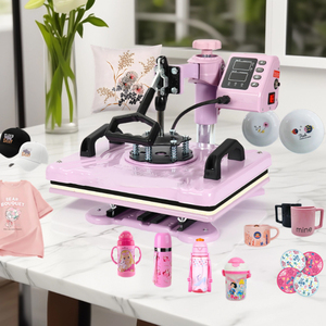 Presse à sublimation semi-automatique 5 en 1 29x38CM pour T-shirts, gobelets et mugs - Product Image 2