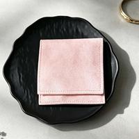 Pochette à bijoux en microfibre avec logo personnalisé, souple et pliable, pour ranger les colliers, les bagues, les boucles d'oreilles, emballage cadeau pour bijoux