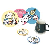 Sous-verres créatifs en céramique pour animaux de compagnie, résistants à la chaleur, écologiques, épaisseur 10 mm, tapis pour tasses à café, ensemble de sous-verres amusants pour cadeau de Noël