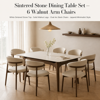 Table nordique en bois massif maison moderne plaque de roche blanc mat ensemble de Table à manger en bois naturel pour 6