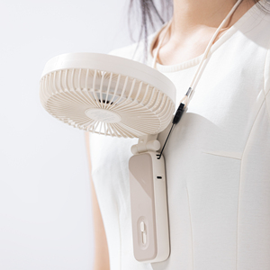 Ventilador de Mano Recargable Portátil de 3600 mAh con Certificación CE, KC y PSE, Batería de Alta Calidad, USB, con Cordón - Product Image 2