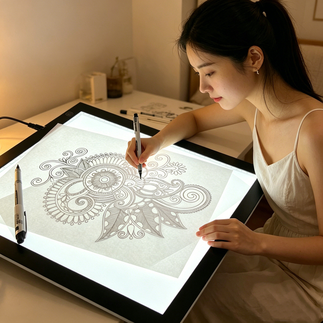 A1 A2 A3 A4 Led Light Pad Acrylic Panels Professional Tattoo Light Pad Cartooning Light Boxes Handwriting LED Tracing Boards