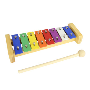 Xilófono de Madera Orff de Ocho Tonos al por Mayor, Instrumento de Percusión Educativo para Niños, Juguete Divertido para el Entrenamiento Temprano - Product Image 1