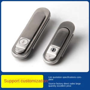 Cerradura de manija abatible para puerta de armario Industrial, botón pulsador, pestillo de armario, elevación y giro, cerradura de Panel eléctrico - Product Image 4