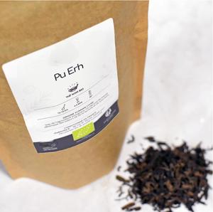 Высококачественный органический зрелый чай пуэр в рассыпном виде |   250 г пакет |   Долговременное выдерживание, происхождение из Юньнани, насыщенный землистый вкус, польза для похудения |   Средство для пищеварения - Product Image 2