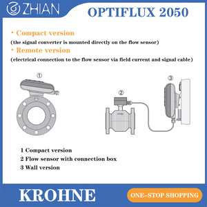 เครื่องวัดการไหลของของเหลว KROHNE แบบแม่เหล็ก DN32 32 มม. OPTIFLUX2050 เซ็นเซอร์วัดการไหลแบบแม่เหล็ก - Product Image 5