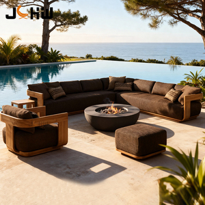 Ensemble de meubles d'extérieur en teck, meubles de <span class=keywords><strong>jardin</strong></span> de luxe, canapé 7 places, ensemble de canapés, canapés de <span class=keywords><strong>jardin</strong></span> durables pour l'extérieur - Product Image 2