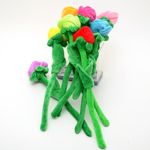 Peluche <span class=keywords><strong>de</strong></span> Rosa <span class=keywords><strong>de</strong></span> 30 cm (12 Pulgadas) para el Día <span class=keywords><strong>de</strong></span> San Valentín, Adorable Peluche <span class=keywords><strong>de</strong></span> Rosa Suave y Colorido, Lazo para Cortina, Ramo <span class=keywords><strong>de</strong></span> Flores, Regalo, Muñeco <span class=keywords><strong>de</strong></span> Peluche - Product Image 4