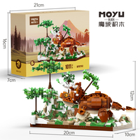 Figurines de dinosaures T-Rex, Triceratops, Pterosaure en blocs de construction plastiques à petites particules, jouet DIY unisexe, cadeau transfrontalier