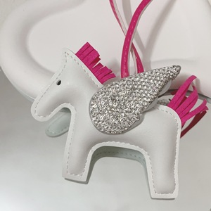 Graziosa borsa in pelle di pegaso ciondolo di lusso con strass Color angelo borsa a cavallo all'ingrosso - Product Image 3