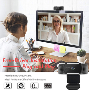 HD webcam pc 1080p con micrófono y altavoz construir en china de la cámara <span class=keywords><strong>web</strong></span> usb conductor dropshipping. Exclusivo. A Perú - Product Image 5