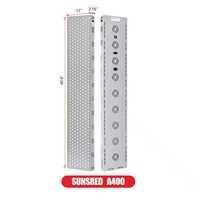 Sunsred 400 puces LED, panneau en aluminium sur pied pour thérapie par lumière rouge, 2000W, 630nm 660nm 810nm 830nm 850nm, usage domestique, US