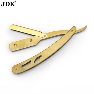 Professional Barber Folding Shaving <strong>Razor</strong> Gold Single Half Blade <strong>Straight</strong> <strong>Edged</strong> <strong>Razors</strong> With Custom Logo - Product Image 5