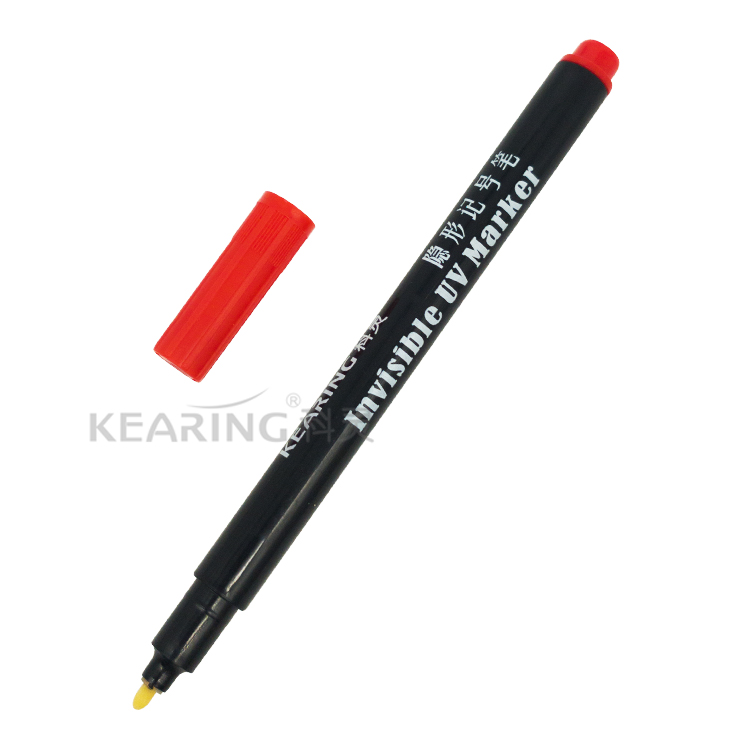 Kearing Permanent invisible UV marker pen Invisible ink for Long Time Secret Marking on Metal Plastic Paper #UVP10-R