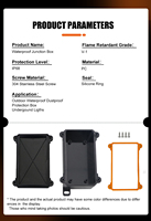 Boîtier certifié IP68 en PC ignifuge V1, boîte de jonction étanche en plastique UV pour projets électriques extérieurs IoT