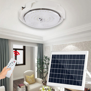 Plafonnier LED <span class=keywords><strong>solaire</strong></span> suspendu 50W, 100W, 150W, 200W, <span class=keywords><strong>lampe</strong></span> d'extérieur et d'<span class=keywords><strong>intérieur</strong></span> à énergie <span class=keywords><strong>solaire</strong></span> avec couloir linéaire pour le jardin - Product Image 1