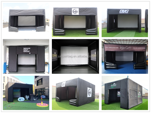 Tente gonflable portative de clôture de simulateur de <span class=keywords><strong>golf</strong></span> avec l'écran de cinéma pour la preuve de l'eau d'intérieur et extérieure - Product Image 6