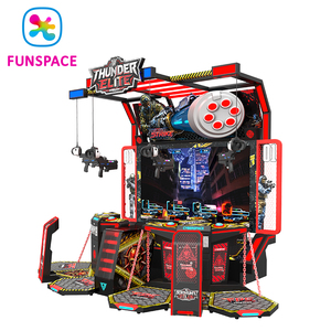 Funspace <span class=keywords><strong>VR</strong></span> Thunder Elite, machine d'arcade <span class=keywords><strong>VR</strong></span> à 4 joueurs, style cyberpunk, pour usage commercial, en salle, pour garderies, fonctionnant à monnayeur, avec <span class=keywords><strong>5</strong></span> jeux - Product Image 3