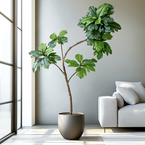 Arbres <span class=keywords><strong>à</strong></span> <span class=keywords><strong>pain</strong></span> artificiels de haute qualité <span class=keywords><strong>arbre</strong></span> de Simulation en plastique vert décoration intérieure extérieure Offre Spéciale d'usine Pot de Type d'herbe - Product Image 2