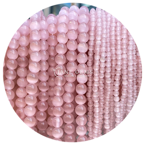 Venta al por mayor de piedras preciosas de cristal natural ojo de gato cuentas de forma redonda múltiples tipos de <span class=keywords><strong>piedra</strong></span> hebras de cuentas sueltas para la fabricación de joyas DIY - Product Image 5