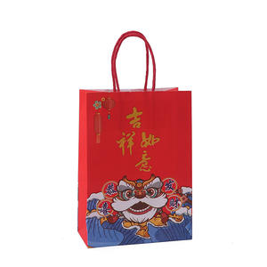 Meilleure vente sac en papier kraft de haute qualité pour le Nouvel An/sac fourre-tout personnalisé à impression créative/sac à emporter en gros cadeau du Vietnam - Product Image 1