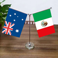 Drapeaux de table de bureau miniatures de pays et de nations, vente en gros directe d'usine