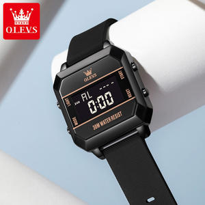   Nouvelle Arrivée 1103 Montres Numériques pour Hommes, Étanche 3ATM, Montre de Sport Tendance, Double Fuseau Horaire, Montre-Bracelet Numérique Multifonctionnelle - Product Image 3