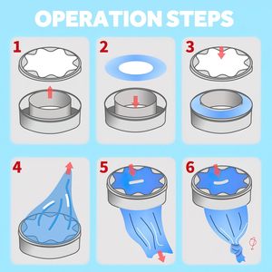 OEM Genie TOMMEE AngelCare tã xử lý nạp lót tã Thùng rác túi 7-Layer HDPE tã Genie Thùng Refill Túi - Product Image 5